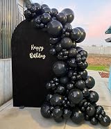 Kelfara Black Balloons 100pcs 12 Inch Latex Party Decorations view 4