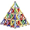 Ocensmice 210Pcs Magnetic Building Sticks Blocks, Magnet Educational Toys STEM Toys Learning for Kids, 3D Construction Building Toy with Storage Bag