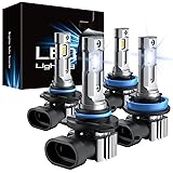 RCJ 9005 H11 Light Bulbs Combo, 600% Brighter Fog