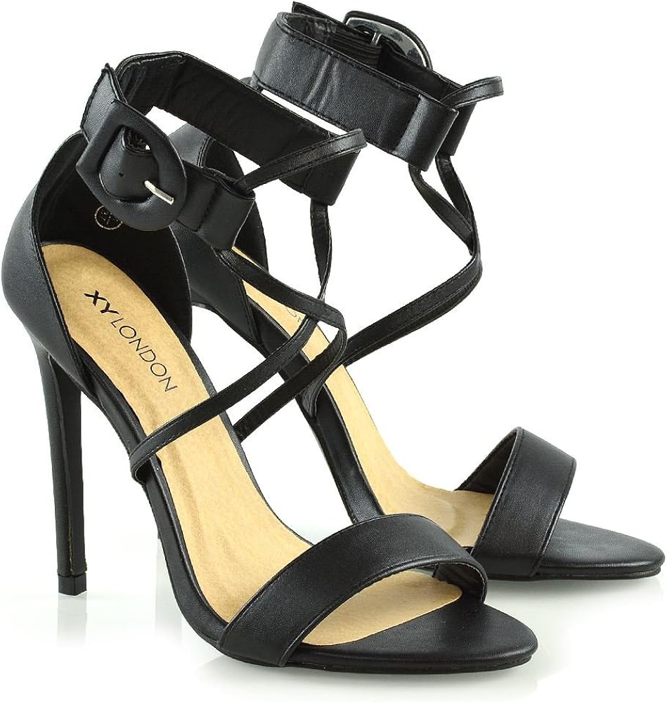 strappy prom shoes