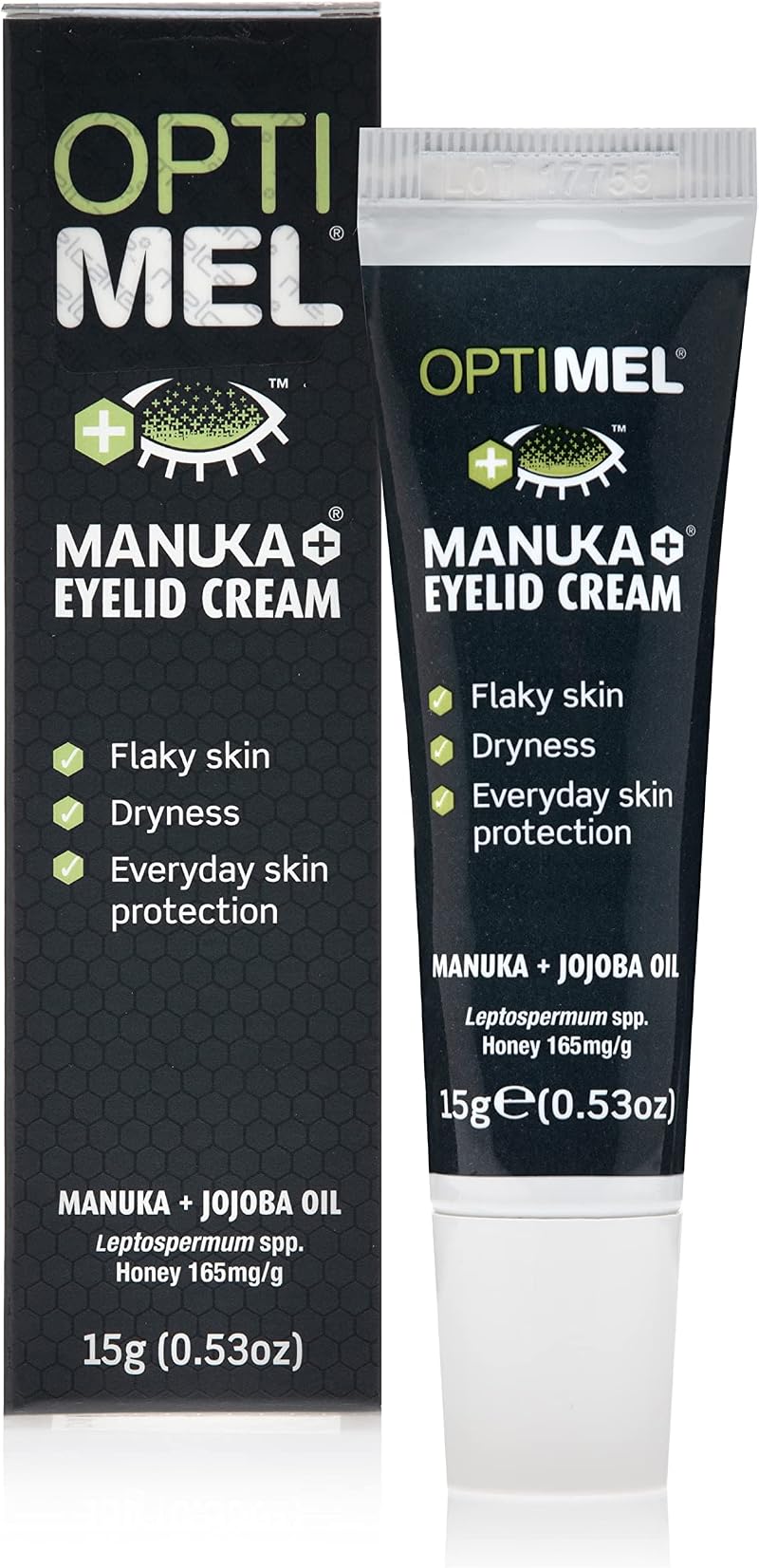 Optimel Manuka Honey Eyelid Cream 15g Dry Itchy Flaky Skin Face Eczema Relief