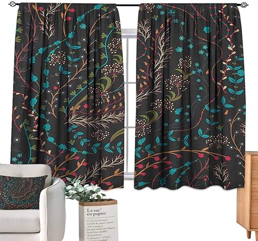 Amazon Com Pricetextile Floral Curtains Drapes Colorful Herbs