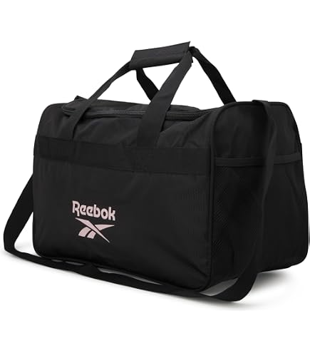 Amazon.com | Reebok Ashland Travel Bag, One Size, Black/White, One