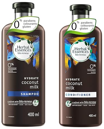 Herbal Essences Bio: Renew Coconut Milk Shampoo, 400 Ml With Herbal Essences Bio Renew Coconut Milk Conditioner, 400 Ml