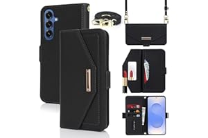 Jaorty Crossbody Wallet for Samsung Galaxy S25 Case with Long Shoulder Strap, Credit Card Holder 6.2",PU Leather Handbag Purs