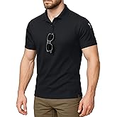 NY Threads Men's Polo Shirt Short Sleeves UPF 50+ Quick Dry Performance Tactical Pique Jersey Golf Shirt