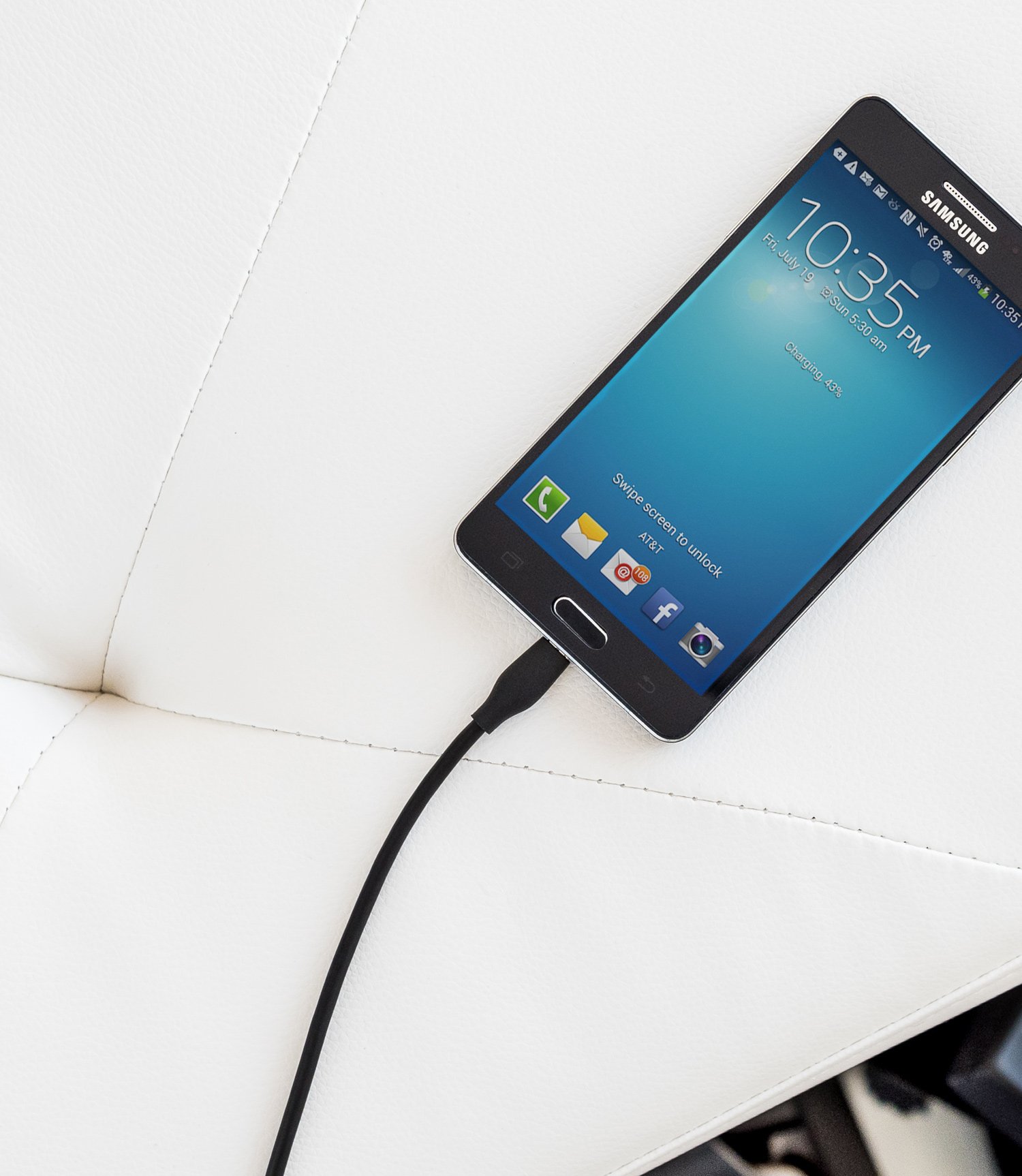 eeco Micro USB Cable, 2m Micro-USB Fast Charging Cable with Extra Durable Aramid Fiber for Samsung, Sony, LG, Nexus, HTC, Andriod Smartphones and more