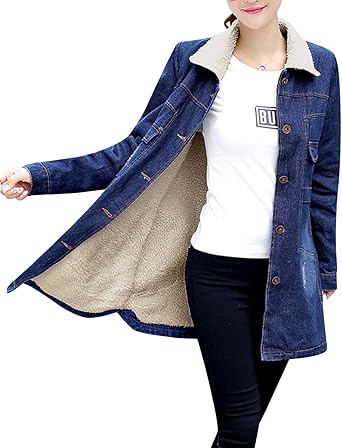 sherpa sleeve denim jacket