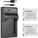 Kastar Battery (X2) &amp; Slim USB Charger for Canon NB-11L and PowerShot SX410 is SX400 is ELPH 170 is 340 HS 320 HS 130HS 110 HS 1150 HS A2300 is A2400 is A2500 A2600 A3400 is A3500 is A4000 Cameras
