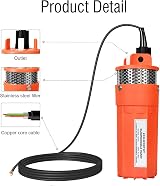 ECO-WORTHY 12V Solar Submersible Deep Well Water Pump 3m Cable view 7