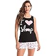 Just Love 100% Cotton Women Sleepwear Tank & Short Pajama Sets
