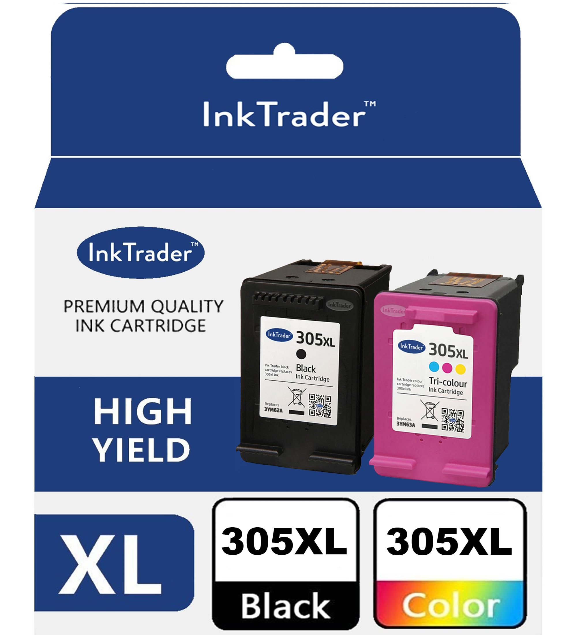 Ink Trader 305 XL Ink Cartridges Multipack Replacements for HP 305 For Use In Envy 6000 6032 6020 6022 6055 Pro 6400 DeskJet 2700 2710 2720 2722 2752 1210 4100