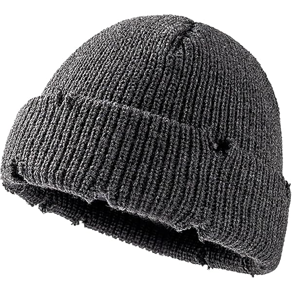 Amazon.com: HeiDmai Distressed Ring Beanie Hat Unisex Fashion Hip