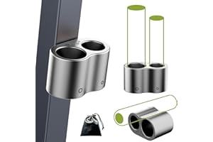 eddyrise Magnetic Cigar Holder for Golf Cart – Dual Slots, Premium Metal Design, Fits Most Cigars, One-Hand Use, Lays Flat or Magnetic Attaches to Cart, Golf Cigar Accessories with Storage Bag