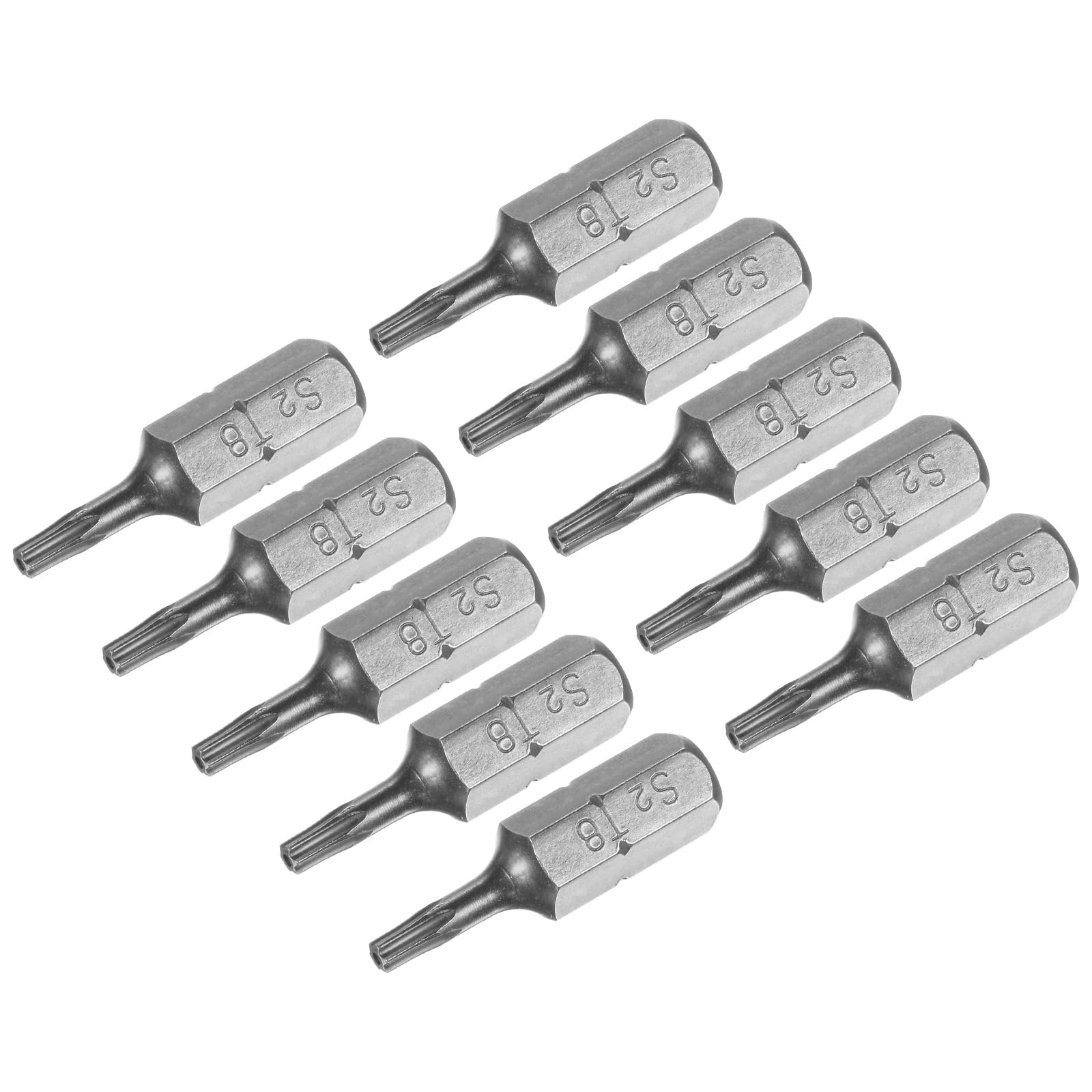 uxcell Torx Bits 1/4 Inch Hex Shank 25mm Length Magnetic Screwdriver T8 Screw Driver Bit S2 Alloy Steel 10pcs
