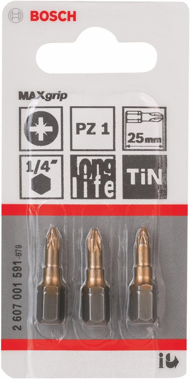Bosch 2607001591 Max Grip Screwdriver Bit, Blue, 25mm - Image 3