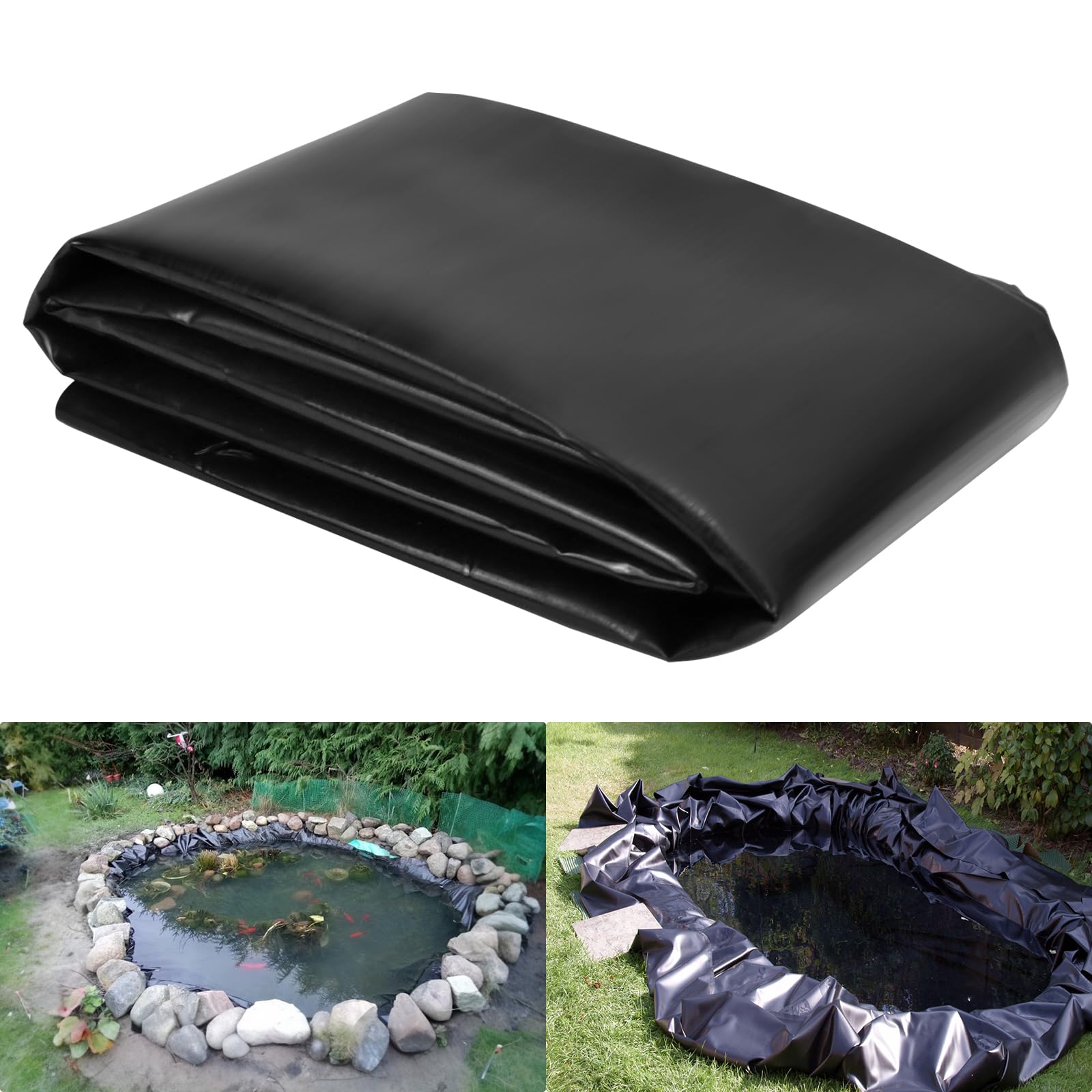 Photo 1 of SDLDEER Pond Liner, 20 Mil HDPE Pond Liners for Outdoor Ponds, 7 X 10 Ft Large Size Plastic Pond for Garden Landscape, Aquaculture, Pond, Construction Site