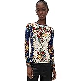 alice + olivia Women's Delaina Long Sleeve Top