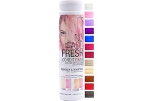 NO FADE FRESH Light Pink Color Depositing Conditioner - Semi Permanent Hair Color with BondHeal Bond Rebuilder - Pink Hair Dye - Deep Conditioner Hair Mask 6.4 oz