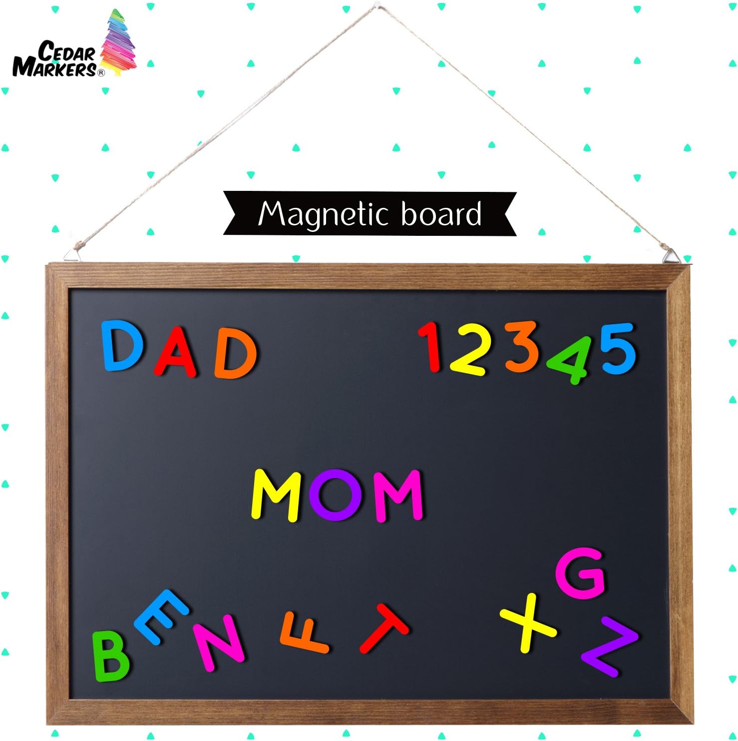 Cedar Markers 24"x18" Best Homeschool Big Chalkboard with Wood Frame. 100% Non-Porous Erasable Blackboard and Whiteboard for Liquid Chalk Markers. Magnet Board Chalk Board (24x18): Home & Kitchen