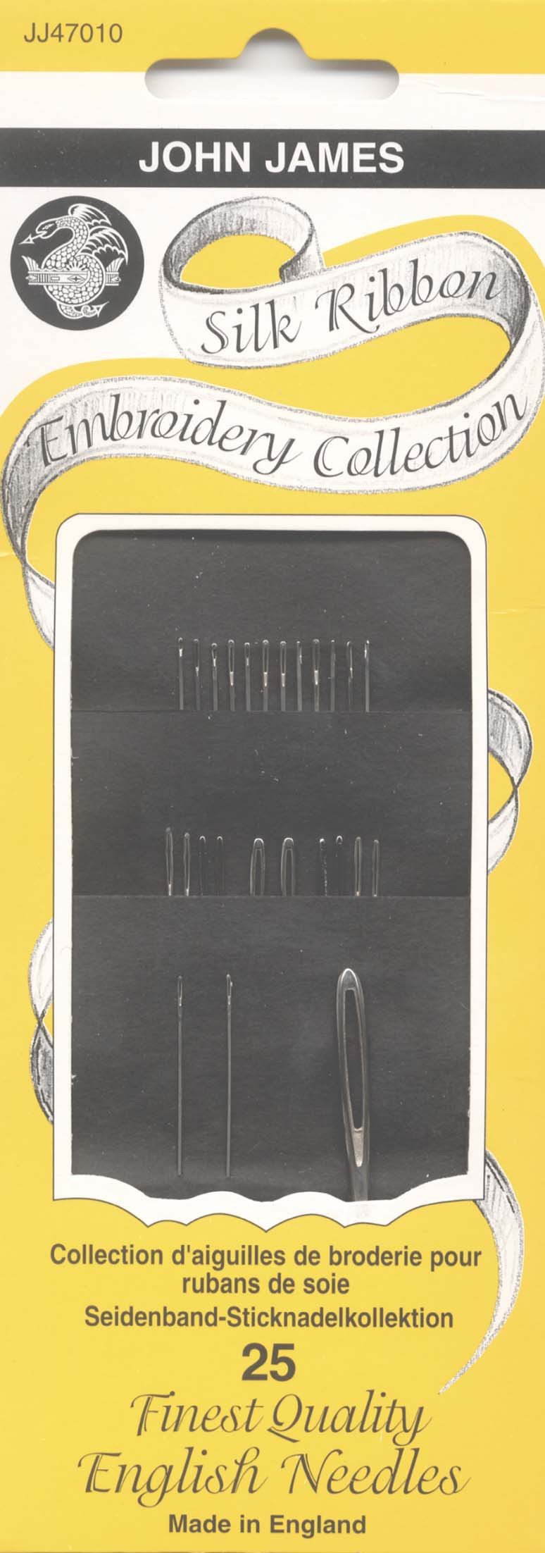 Colonial Needle Silk Ribbon Embroidery Needles-Assorted 25/Pkg, Other, Multicoloured