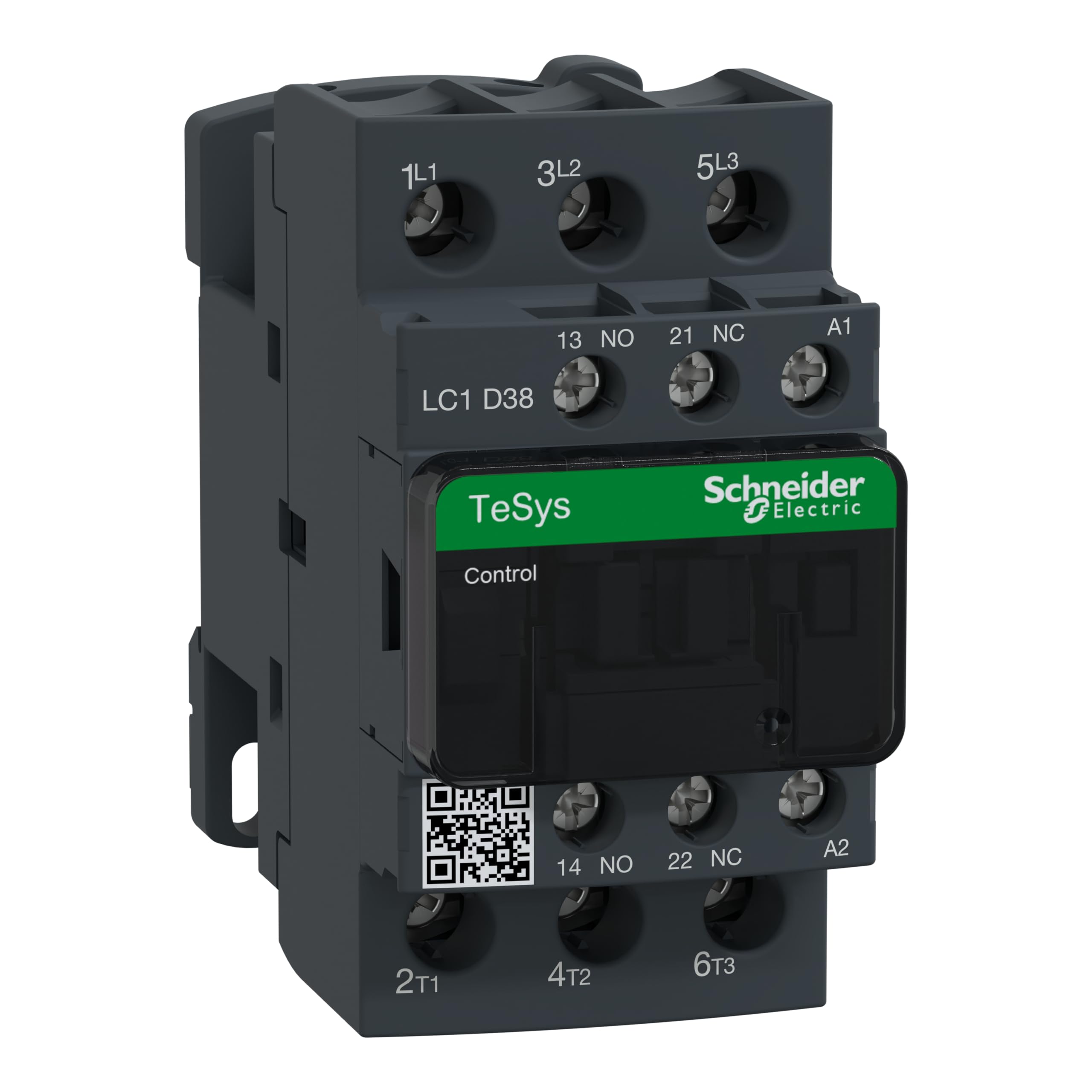 Schneider Electric, TeSys D, LC1D38E7, Contactor - 3P(3 NO) - AC-3-440 V 38 A - 48 V AC 50/60 Hz coil
