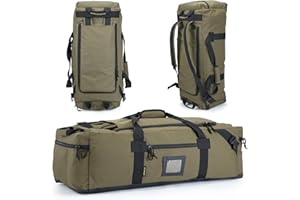 VEAGIA 86l Large Duffel Bag For Travel, Gym & Sports - Water Repellent Polyester, Hidden Straps, Shoe Compartment - Perfect Luggage Duffle Bag Or Backpack For Men & Women