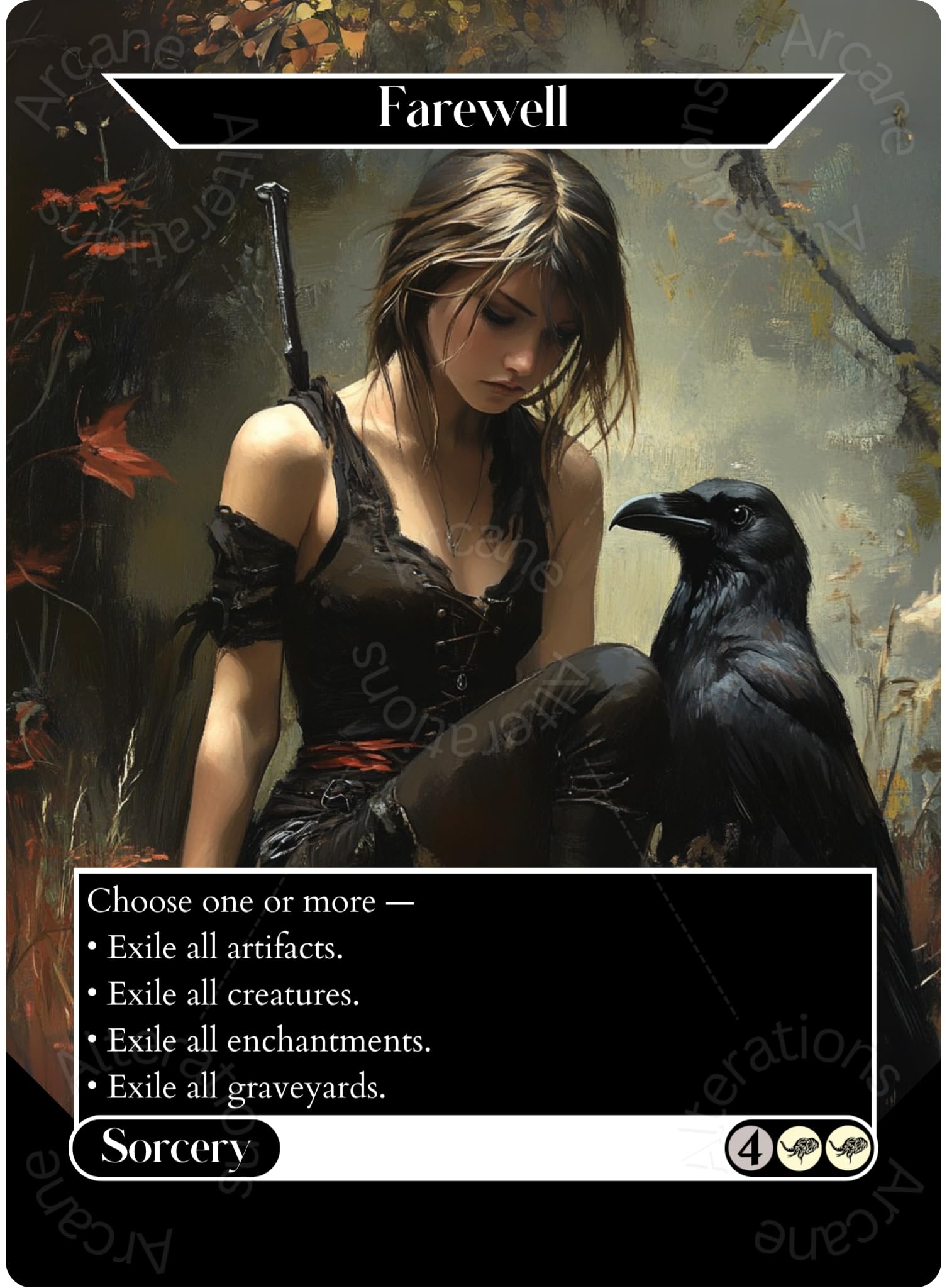 Farewell - Full Art Altered Art Custom Proxy Cards