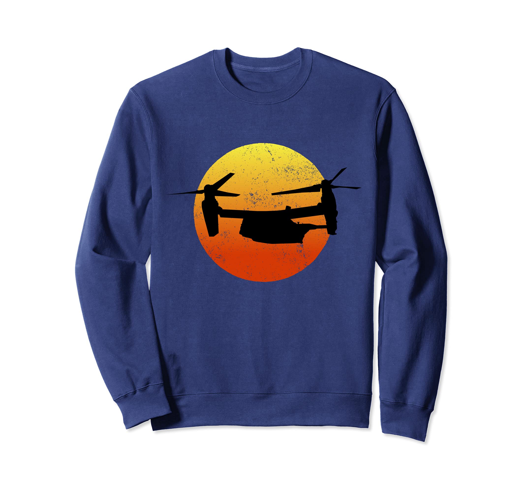 V22 Osprey Silhouette Sunset Military Helicopter V22 Sweatshirt