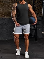 Runcati Men's Workout Tank Tops Sleeveless Ribbed