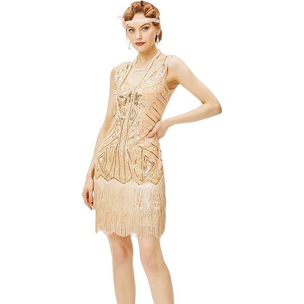 Amazon.com: BABEYOND Women's Flapper Dresses 1920s V Neck Beaded Fringed Great Gatsby Dress : Clothing, Shoes & Jewelry Amazon.com: BABEYOND Women's Flapper Dresses 1920s V Neck Beaded Fringed Great Gatsby Dress : Clothing, Shoes & Jewelry