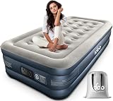 iDOO Single Air Bed with Built-in Pump 190x100x46cm 250kg Max