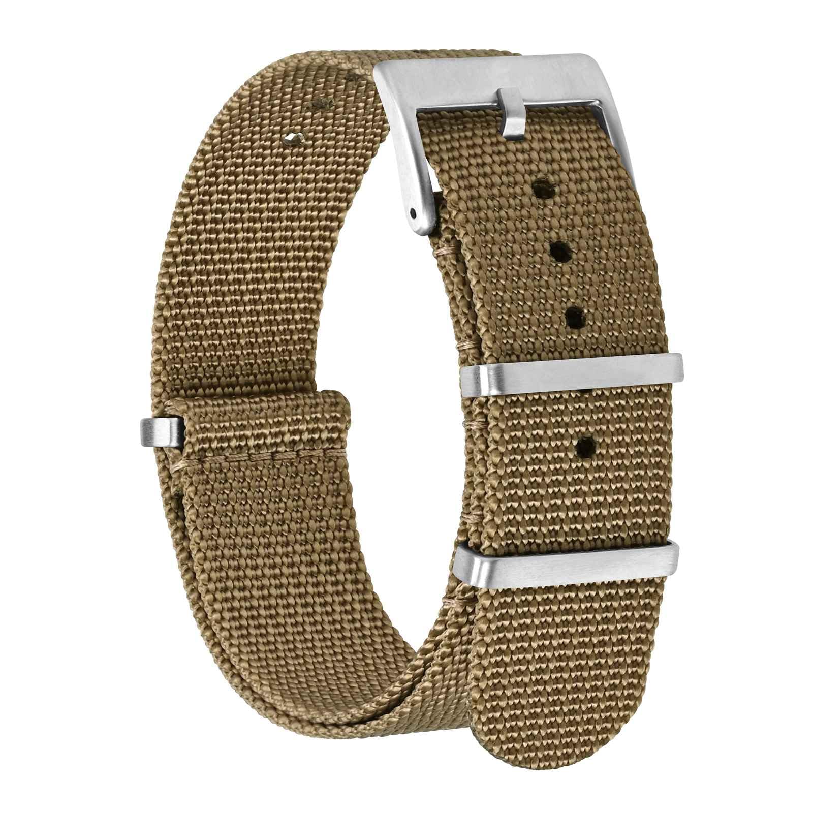 BISONSTRAP Nylon Watch Bands for Men, One-Piece