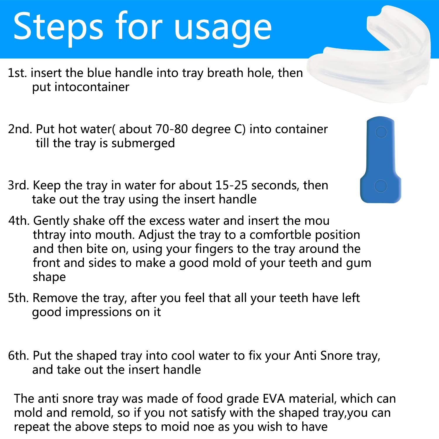 Schnarchstopper BPA-Frei Aus Medizinischen Material Xpassion Schnarchschutz Anti Schnarch Schnarchschiene & Nasepreizer, Nasendilator Hilft Gegen Schnarchen, Schlafapnoe & Schweres Atmen Schnarchen