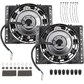 6" Electric Radiator Cooling Fans Universal Pull Pack of 2 | 650CFM | 12V 80W Pull with Mounting Kit | for Radiator &amp; Oil Cooler, Direct Replacement