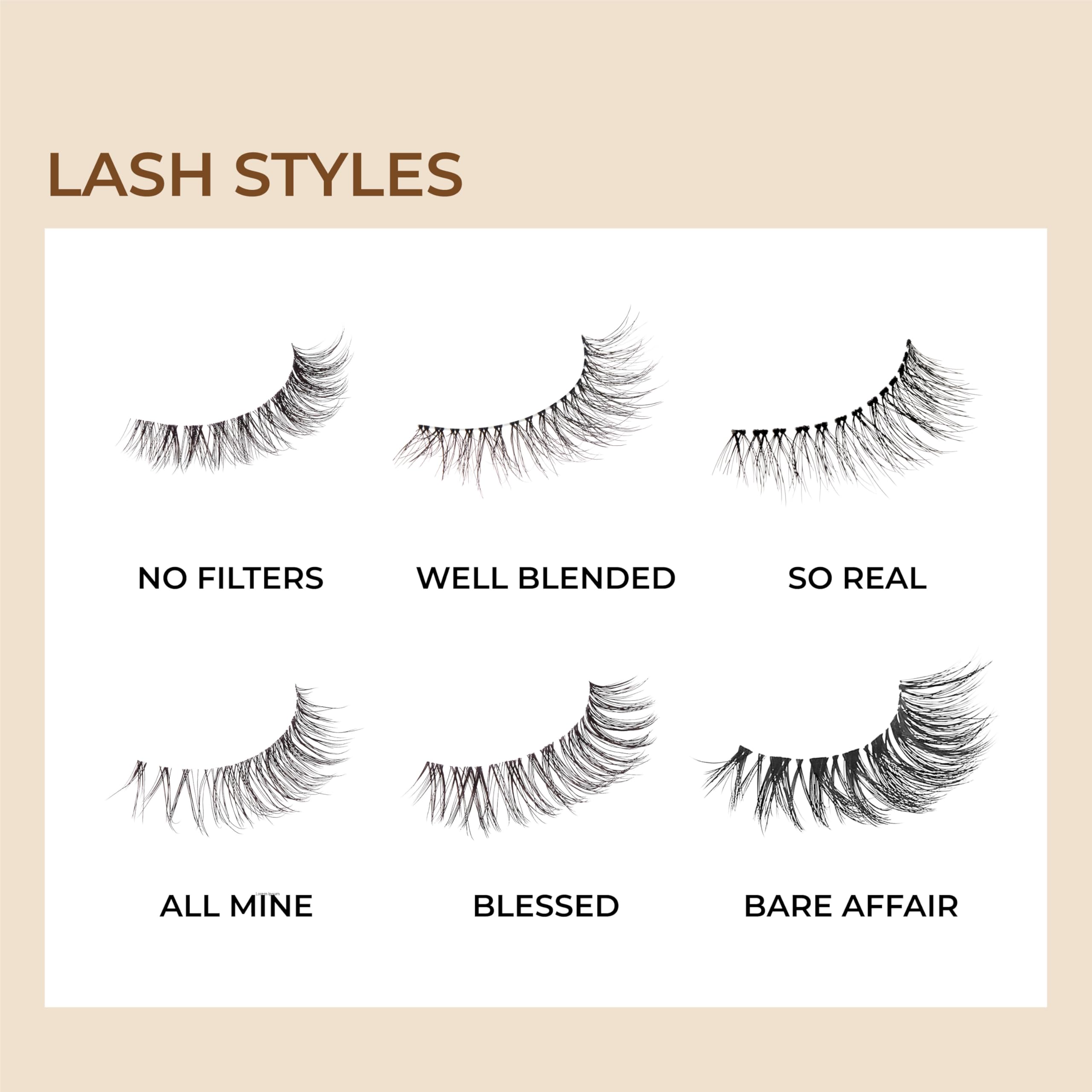 KISS My Lash But Better, False Eyelashes, 'So Real', 12mm, Includes 1 Pair Of Lash, Easy to Apply, Reusable Lash Clusters