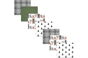 Luvable Friends Little Treasure Flannel Receiving Blankets 7pk