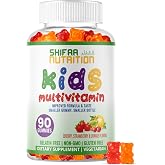 SHIFAA NUTRITION Halal Kids Multivitamin Gummies, 45-90 Days Supply, with All Essential Kids Vitamins. Toddler Vitamins with Vitamin C, D, Zinc, A, E, B6, B12, Biotin | Halal Gummies for Kids