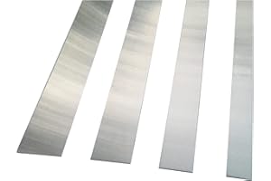EPIC QT Grade 304 Stainless Steel #4 Brushed Sheet Metal Gap Filler Finishing Strip Trim, 20ga (48 inch Long, 5 inch Wide)