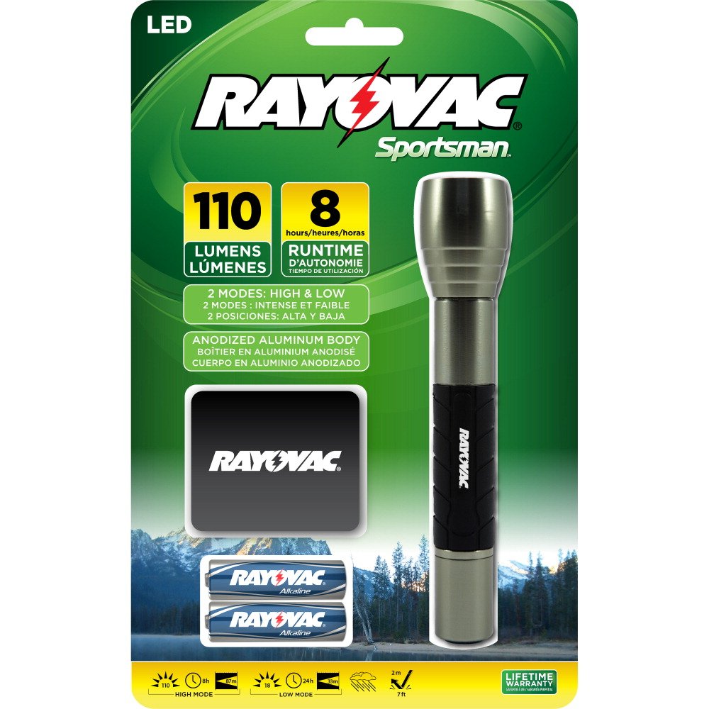 Rayovac Sportsman 30 Lumen 3AAA LED Flashlight with Batteries (SPHW3AAA-BXA) - Basic Handheld Flashlights - Amazon.com