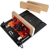 O&rsquo;SKOOL Box Joint Jig for Router Tables, 1/4", 3/8", 1/2" Finger Joint Jig | For Drawers, Boxes, and Casework; Phenolic Base and Setup Keys Help Simplify Box Joint Setup on Router Tables