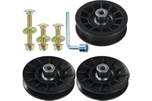 NIDAIFEI 2 Pack 532194326 Pulley with 532194327 Pulley Replaces 194326 Idler Pulley Craftsman, 194327 Idler Pulley Craftsman for Husqvarna YTH2348, LGT2654, YTH22V46, YTH20K46, YTH24V48 Lawn Tractors