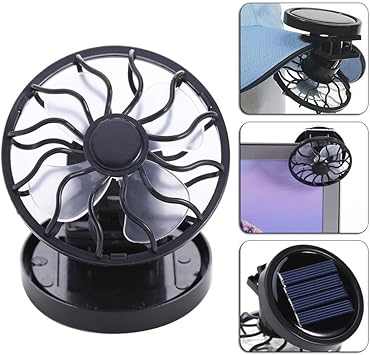 solar stroller fan