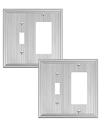 TREEWELL 2-Pack Combo Toggle/Decorator Light Switch