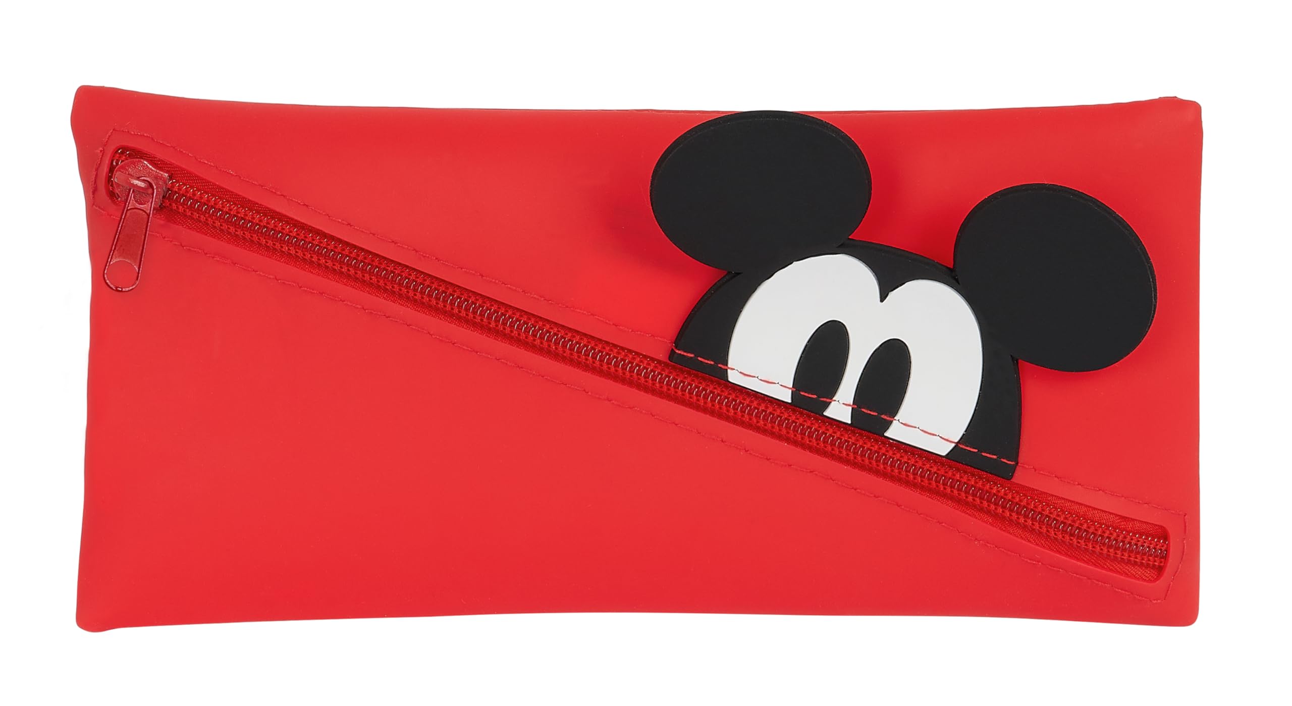Safta Mickey – Caritas Pencil Case, Children's Pencil Case, Ideal for School-Aged Children, Comfortable and Versatile, Quality and Resistance, 22 x 1 x 11 cm, Red, red, Estándar, Casual