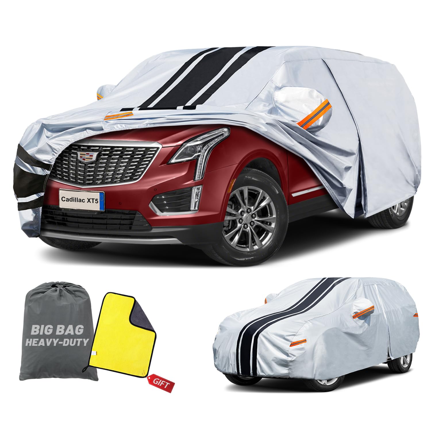 Photo 1 of Cowtcver SUV Car Cover Custom Fit for Cadillac XT5 (2016-2025), Waterproof All Weather for Automobiles Full Exterior Cover Rain Sun Snow UV Protector.