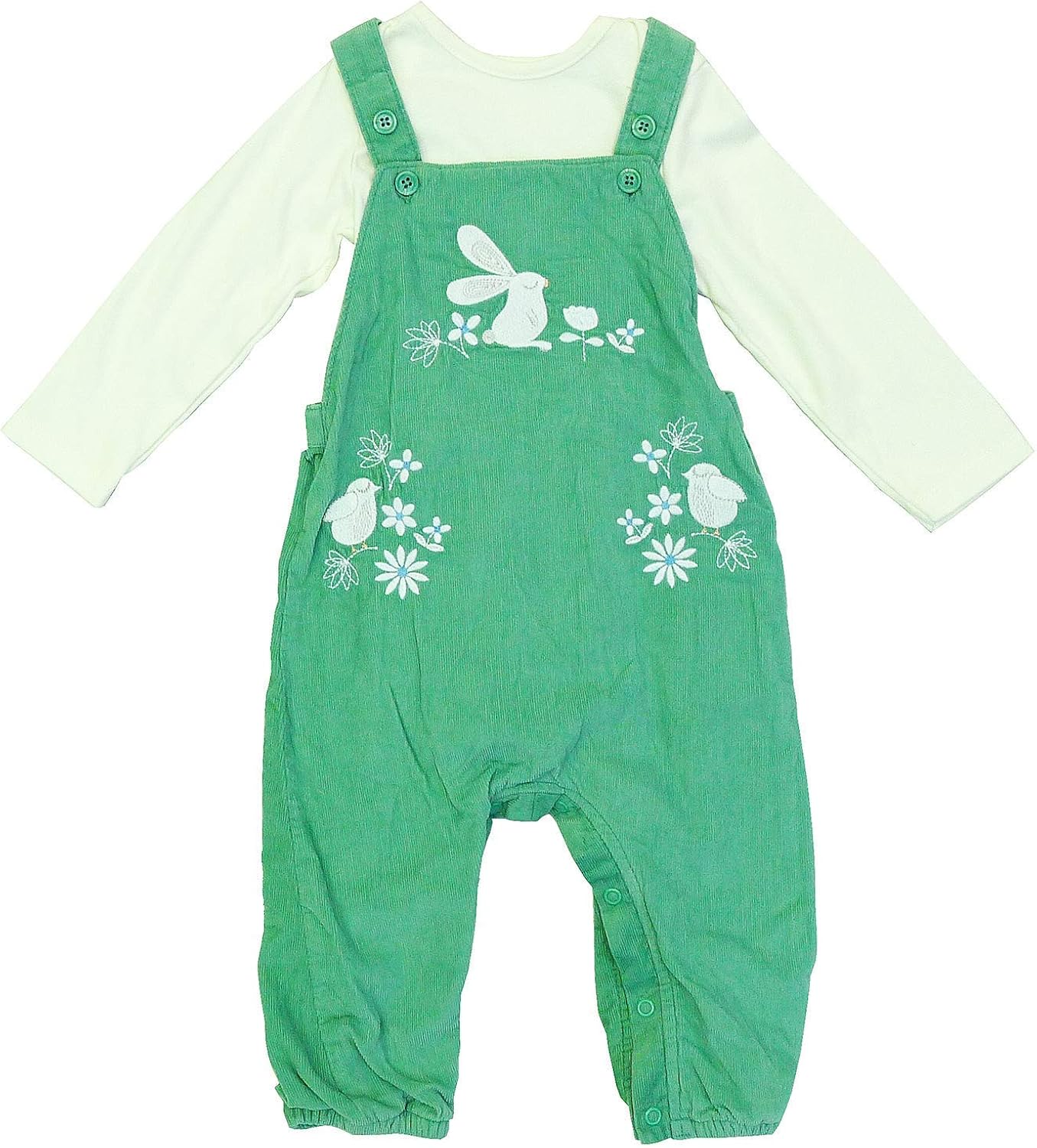 baby girl cord dungarees