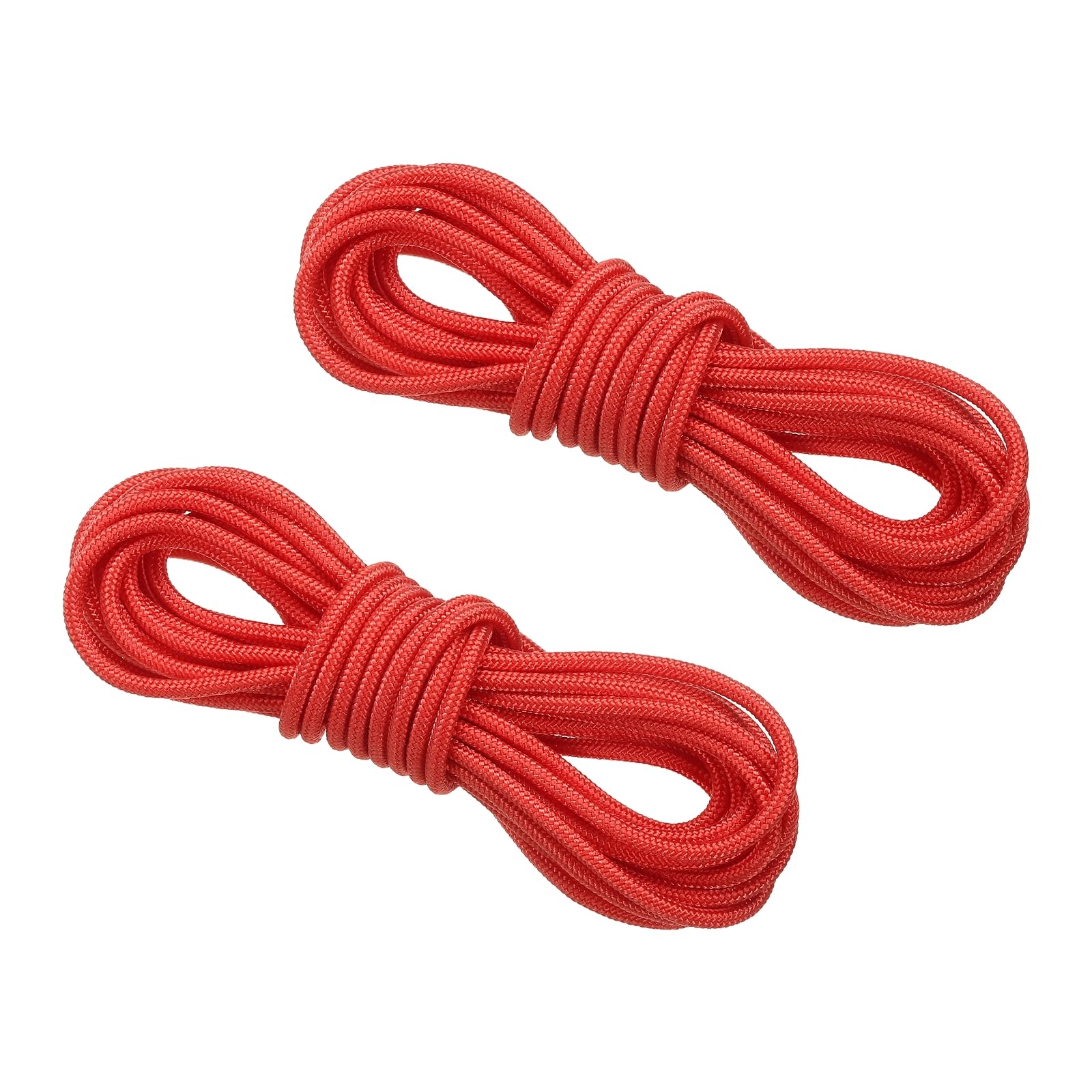 PATIKIL Archery D Loop Rope 3 Meters, 2 Pack Bow D Loop String Release Material Nock Wire Nocking Loop Buckle Ring for Compound Bowstring, Red