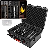 TIGERKING Pistol Case for Multi Handguns – Waterproof Hard Shell Handgun Case with Pre-Cut Foam and Desiccant, Storage Gun Cases for Handguns Glock, SIG Sauer, Smith & Wesson