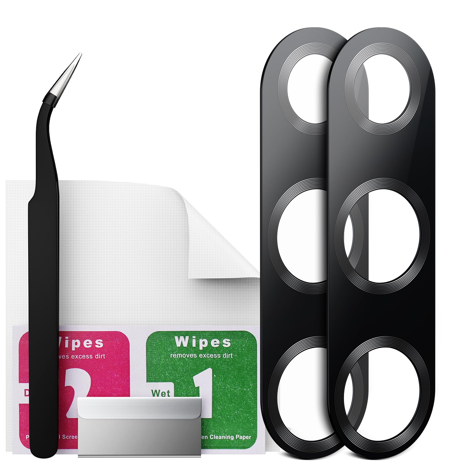 Eonpam 2 Pack Back Camera Glass Replacement for Huawei P30 Original Rear Camera Lens with Repair Kit